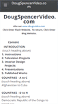 Mobile Screenshot of dougspencervideo.com